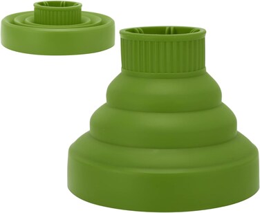 Hair Dryer Diffuser Universal Silicone Hair Dryer Diffuser Portable Travel Folding Hair Blow Dryer Diffuser(Green)