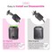 Hair Dryer Inner Filter + Outer Filter Cage Replacement for Dyson Hair Dryer HD01 HD03 HD08 Models, Hair Dryer Filter Mesh Filter Cover Cap Replacement Parts (Metallic Grey)