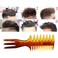 Styling Hair Comb Set Salon Barber Hairstylist Texture Comb 5 Pack Professional Hair Brush Retro Hairdressing Hair Care Style Accessory Double-sided for Men Boy Gentleman