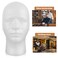 ULTECHNOVO Foam Mannequin wig Head: Female Foam Mannequin Wig Stand and Holder For Home, Salon and Travel- 10in Wig Holder