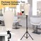 Klvied Reinforced Wig Mannequin Stand with Head, Dual-use 22 Inch Canvas Wig Head Display, Adjustable Clamp Wig Holder, Manikin Head Set for Cosmetology Hairdressing Training with Carrying Storage Bag