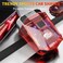 Cyberpunk Mini Electric Shaver, Portable Electric Razor for Men, Travel Shaver with Smart Display, IPX7 Waterproof, Wet &amp; Dry Shaving, Rechargeable Cordless Rotary Shaver for Home, Office, Car, Gifts