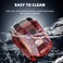 Cyberpunk Mini Electric Shaver, Portable Electric Razor for Men, Travel Shaver with Smart Display, IPX7 Waterproof, Wet &amp; Dry Shaving, Rechargeable Cordless Rotary Shaver for Home, Office, Car, Gifts