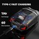 Cyberpunk Mini Electric Shaver, Portable Electric Razor for Men, Travel Shaver with Smart Display, IPX7 Waterproof, Wet &amp; Dry Shaving, Rechargeable Cordless Rotary Shaver for Home, Office, Car, Gifts