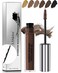Waterproof Tinted Brow Gel-Long Lasting SmudgeProof Liquid Eyebrow Makeup,Eyebrow Mascara Tinted Brow Glue,Brow Filler Tint,Volumizing Enhance Brow Mascara,With Brow Razor Brush for Women-04Dark Brown