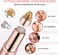 Eyebrow Trimmer for Women, Rechargeable Eyebrow Hair Remover, Painless Electric Razor with 2 x Replacement Heads, Eye Brow and Face Epilator Hair Removal (Rose Gold)