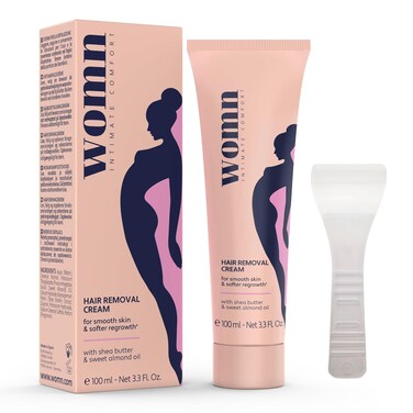 womn Intimate Comfort HAIR REMOVAL CREAM for bikini area &amp; underarms. Smooth skin, no razor bumps or cuts. 3.3 Fl. Oz.