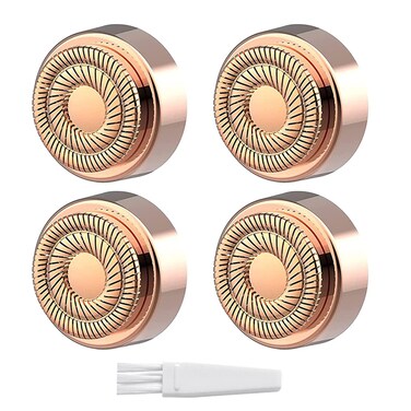 Replacment Heads Generation 2 Double Halo Compatible with Finishing Touch Flawless Gen 2 Facial Hair Removal for Women, 4-pc Pack