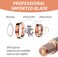Women Facial Hair Remover Replacement Heads for Finishing Touch Replacement Heads Flawless Facial Hair Remover Tool for Women 18K Gold-Plated Rose Gold 4 Count