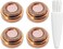 Women Facial Hair Remover Replacement Heads for Finishing Touch Replacement Heads Flawless Facial Hair Remover Tool for Women 18K Gold-Plated Rose Gold 4 Count