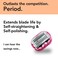 Premium Omnishaver with Pink Travel Case - The Fastest Way to Shave Head, Legs, Arms, Body, an Alternative to Disposable Shaving Razors Self Cleans &amp; Strops During Use   Bald Head Shaver for Women