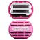 Premium Omnishaver with Pink Travel Case - The Fastest Way to Shave Head, Legs, Arms, Body, an Alternative to Disposable Shaving Razors Self Cleans &amp; Strops During Use   Bald Head Shaver for Women
