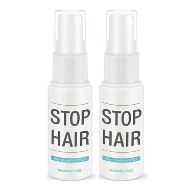 Hair Inhibitor Permanent Hair Growth Inhibitor Spray for Face Body Arm Legs Painless Non-Irritating Stop Hair Growth Natural Plant Extract Hair Removal Cream 20ml (2PCS)