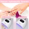 88W UV Nail Lamp for Fast Gel Nail Polish Nail Dryer Curing Lamp with 30/60/90S Timers Smart Auto Sensor LED Digital Display for Home and Salon