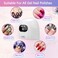 88W UV Nail Lamp for Fast Gel Nail Polish Nail Dryer Curing Lamp with 30/60/90S Timers Smart Auto Sensor LED Digital Display for Home and Salon