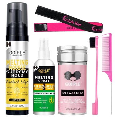 Lace Melting and Holding Mousse Glue-Less Hair Adhesive for Wigs, Wig Glue Lace Melting Spray Lace Melt Mousse for Closure Wigs Extensions, Wig Melting Mousse Supreme Hold for Wig Hair Wig Install Kit