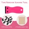 WENNALIFE Tape Remover Scraper Tool Plastic Razor Blade Scraper with 10 Replacement Blades &amp; 6 Tape Tabs Hot Pink Plastic Scraper Tool Non Scratch Tape in Extensions tool Adhesive Remover for Cleaning