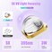 UV Light for Gel Nails, Mini UV Nail Lamp Hand held with Stand, Portable Small Nail Dryer Lamps for Gel Polish with 3 Timers, Rechargeable Cordless UV Light Nail for Fast Curing, Violet