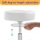Rolling Stool Heavy Duty 400lb: Super Soft Seat Cushion,360&deg; Swive,Height Adjustability,No Squeaky Noises,No Tip Over,New Upgraded Stool Salon Stool Chair, Tattoo Facial Massage Spa Medical (White)
