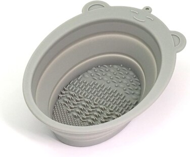 Collapsible Shaving Bowl - Silicone Rubber Multi Purpose Portable Bowl - Pocket Size, Easy to Carry, Durable, Flexible