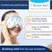 Heated Eye Mask   Moist Heat Eye Compress Relief for Dry Eyes, Imitated Eyes, Pink Eyes   Microwave Activated Dry Eye Therapy Mask