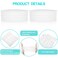 Yesland 200 Pieces Disposable Spa Facial Headbands, Soft Non-Woven Facial Hair Band, Stretch Facial Headwraps Skin Care Esthetician Salon Makeup Sauna Individually Packaged for Women Girls, White