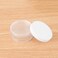 AKOAK Capacity 50 ml(1.69 oz) Empty Reusable Plastic Loose Powder Compact Container DIY Makeup Powder Case with Sifter and Lined Screw Lid,White Lid,Pack of 4
