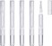 E-lishine 3 ml Transparent Twist Pens Empty Nail Oil Pen with Brush Tip,Lip Gloss Container Applicators Growth Liquid Tube,Set of 5