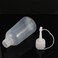 Leadigol 3Pcs 100ml Plastic Clear Tip Applicator Bottle, Twist Top Applicator Bottles With Tip Cap, Multi Purpose Refillable Empty Plastic Bottles