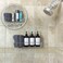 Amber Refillable Shampoo and Conditioner Bottles - Body Wash, Shampoo and Conditioner Dispenser - PET Plastic Shampoo Bottles Refillable with Pump - Waterproof Labels - 16 oz, 3 Pack (Black Plastic)