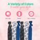SportyBella Volleyball Hair Ties (Blue)- Girls Volleyball Hair Accessories. No Crease Girls Hair Elastics with Volleyball Design. Girls Elastic Hair Ties, Hair Ties For Volleyball Games, 6pcs.