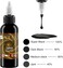 Tattoo Ink 4 oz - Black Tattoo Ink - Black Ink Dark and Bold Black Shade Pigments - for Professional Tattooing and Art Painting