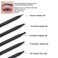 6pcs/pack Brow Pencil Set Pull Cord Peel-off Eyebrow Pencils Waterproof Long Lasting Microblading Eyebrow Pen for Marking, Filling, Outlining (Black)