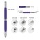 1 Piece 3 in 1 Dual-head Manual Tattoo Fog Eyebrow Micro blading Pen Manual Tattoo Microblading Pen for Makeup Supplies (Without Microblading Pens, Purple)