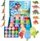 Bath Bombs for Kids with Toys Inside Surprise, Dino Egg Bath Bomb Kit with Dinosaur Toy Organic and Natural Bath Fizz Spa Bath Set Gift, for Birthday Easter Christmas Boys and Girls Gifts