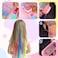 Girls Hair Chalk Salon Kit Washable Hair Styling Accessories Temporary Colour Hair Chalk Dye Tool for Kids, Hair Art Set with Hair Chalk, Hair Styling Kit for Girls Toys Gifts