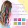Girls Hair Chalk Salon Kit Washable Hair Styling Accessories Temporary Colour Hair Chalk Dye Tool for Kids, Hair Art Set with Hair Chalk, Hair Styling Kit for Girls Toys Gifts