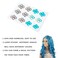 Long Light Blue Wig Cute Loose Curly Wigs kids Halloween Party Costume