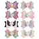 8pcs Unicorn Hair Bows, 3 Inch Glitter Grosgrain Ribbon Bows with Alligator Clips for Toddlers