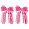 Valentine Hair Bow Clips 3 Inch Curly Ribbon Hair Clips Kids Girls Handmade Cheer Hair Accessories for Valentine's Day Party Decor, Pink&amp;Rose Red&amp;Light Pink