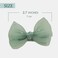 Nihao Baby Pearl Light Green Bow Hair Clips for Little Girl - 2Pcs