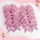 Oaoleer 12PCS 7" Large Glitter Cheer Hair Bows Ponytail Holder Elastic Band Handmade for Cheerleading Teen Girls College Sports (Sequin Candy Pink 12PCS)