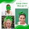 CN 30PCS 8" Large Cheer Bows, Cheerleading Bows Ponytail Holder for Girls, Grosgrain Ribbon Cheer Hair Bows with Elastic Hair Tie for Cheerleader College Sports Softball Competition (Green)