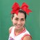 CN 30PCS 8" Large Cheer Bows, Cheerleading Bows Ponytail Holder for Girls, Grosgrain Ribbon Red Cheer Hair Bows with Elastic Hair Tie for Cheerleader College Sports Softball Competition