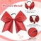 16PCS 8" Large Glitter Cheer Bows for Cheerleaders, CN Sparkly Hair Bows with Elastic Hair Ties Accessories for Teens Girls Women Cheerleading Softball Competition Sports