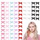 70 Pieces Mini Bowknot Ribbon Cute Satin Hair Bows Claw Clips Non-Slip Small Kawaii Ribbon Hairpins Barrettes for Women Girls Teens Halloween Christmas Hair Decoration Accessories