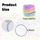 Luminous Silicone Bracelet 100PCS, Multicolor Silicone Jelly Bracelets Hair Ties 80s Retro Rock Pop Disco Jelly Neon Gel for Women Glow in the dark Party (2.5mm)