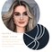 NAISKA Silver Rhinestone Head Chain Wedding Bridal Crystal Headpiece Cap Boho Forehead Bridal Headband Halloween Party Layered Hair Jewelry Accessories for Women and Girls
