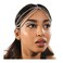 NAISKA Silver Rhinestone Head Chain Wedding Bridal Crystal Headpiece Cap Boho Forehead Bridal Headband Halloween Party Layered Hair Jewelry Accessories for Women and Girls