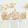 Yean Adult Tiaras and Crowns Gold Wedding Princess Queen Crown Baroque Vintage Rhinestone Tiara Hair Accessories for Women and Men